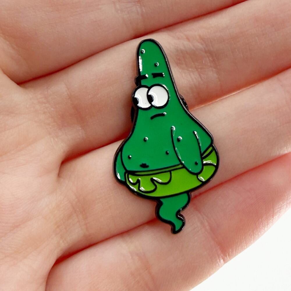 Ghost Patrick Soft Enamel Pin, Spongebob TV Inspired Pin